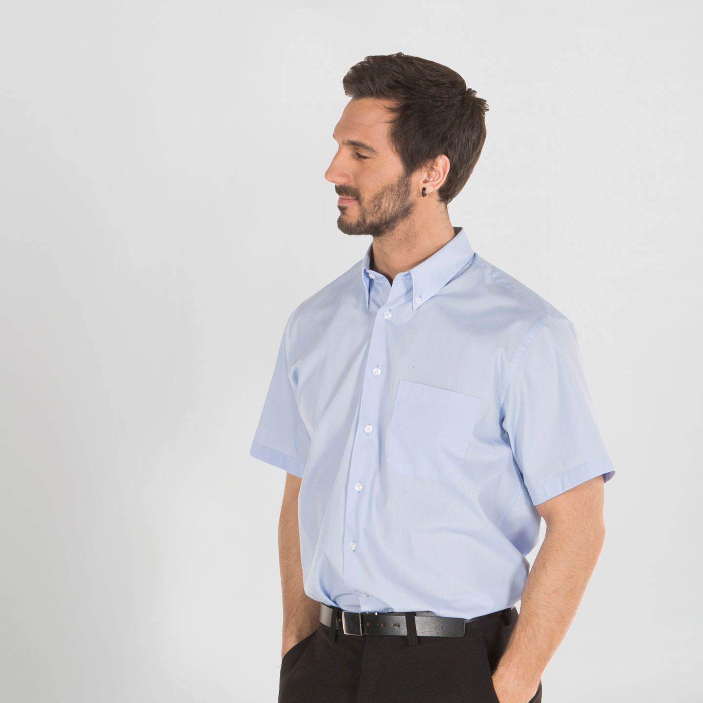 Camisa Chico M/Corta Con Bolsillo Garys 2659