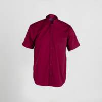Camisa MC Hombre Cuello Mao Garys 2661 granate