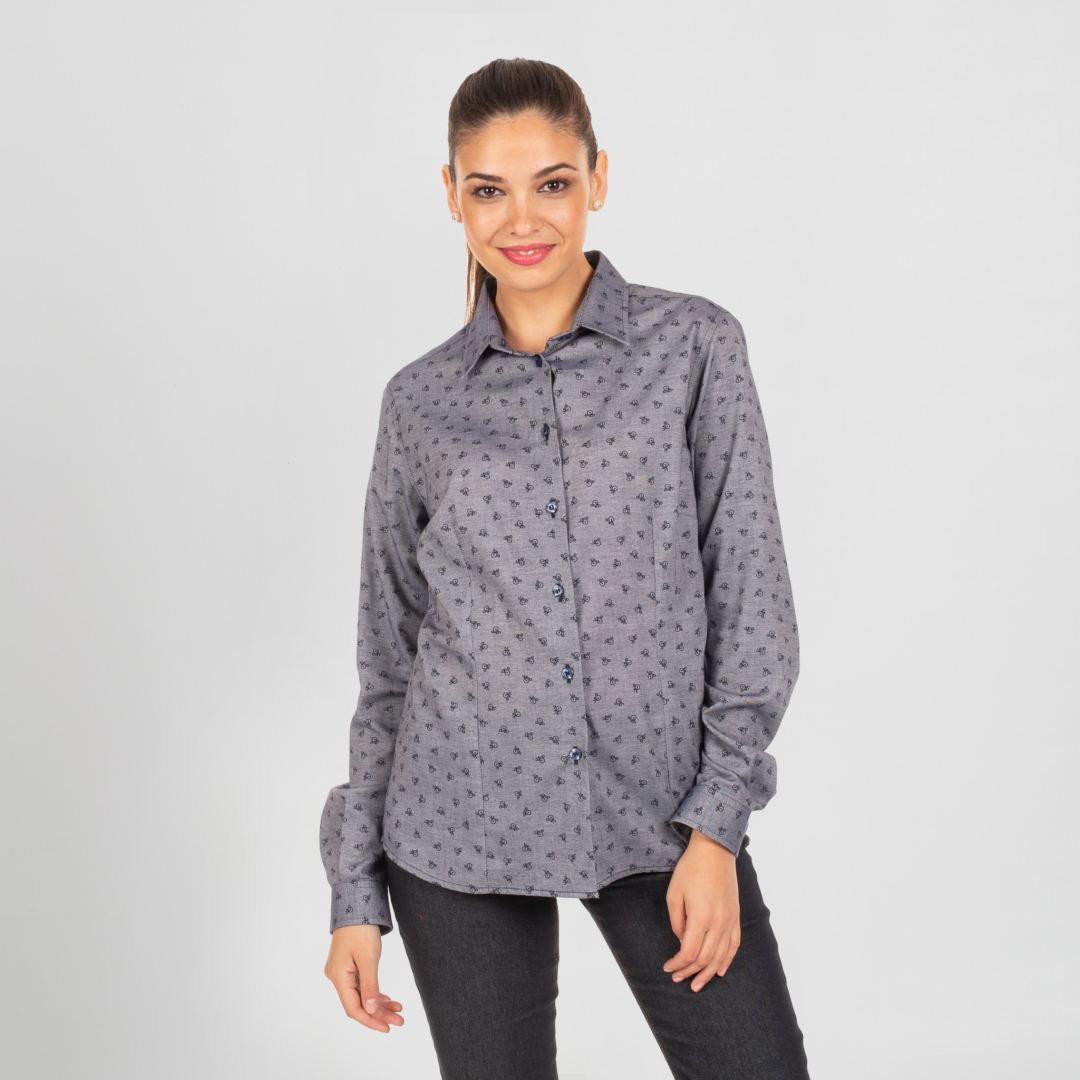 Camisa M/L Mujer Norma Garys 2428