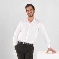 Camisa Para Chico Slim Fit ML Neri Garys 2601 blanco