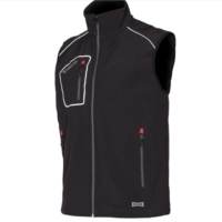 Chaleco Issa Line Softshell Snappy 04509 Negro Distinción