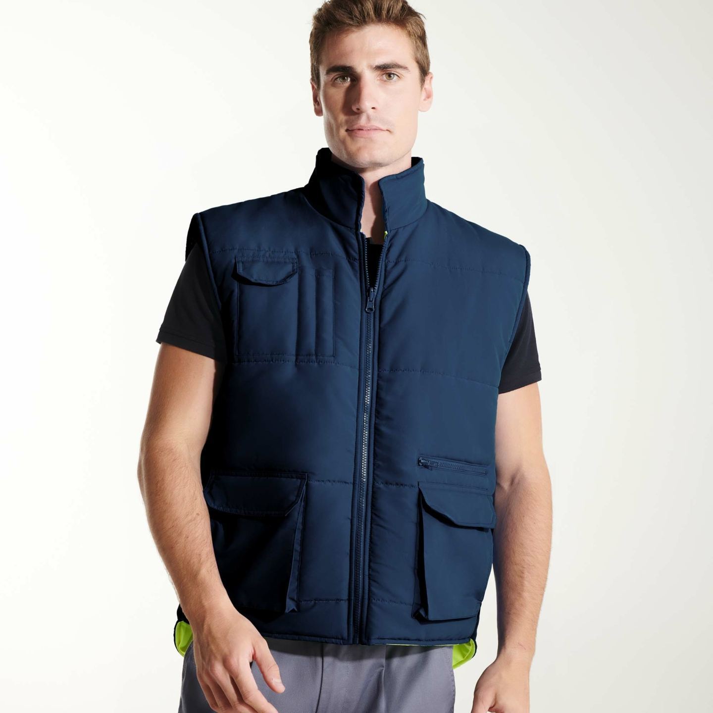 Chaleco Reversible de Alta Visibilidad Persei Roly 9313 Chaleco Reversible de Alta Visibilidad Persei Roly 9313
