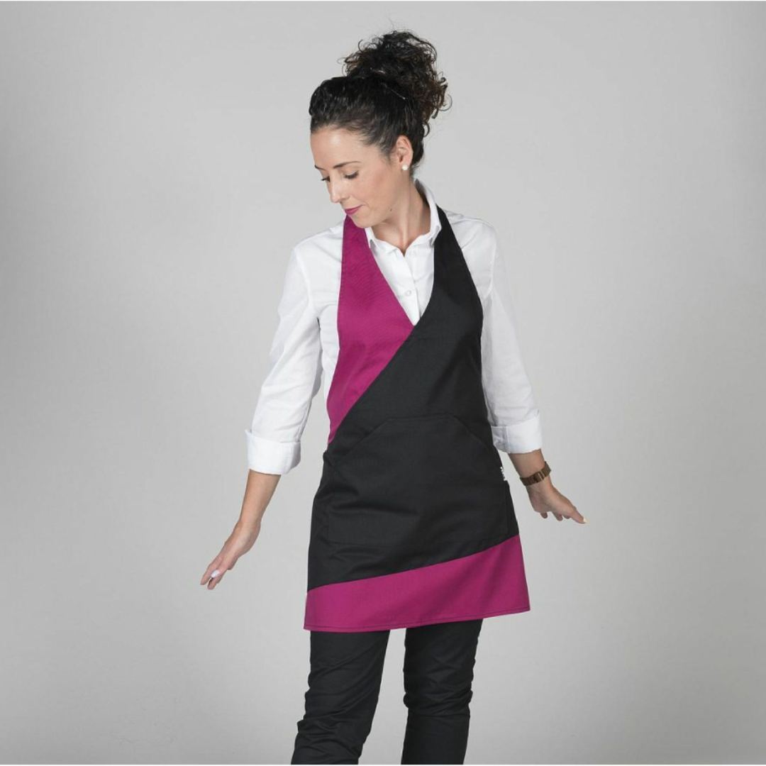 Delantal Bistro Combinado Frambuesa Garys 1830 Distincion