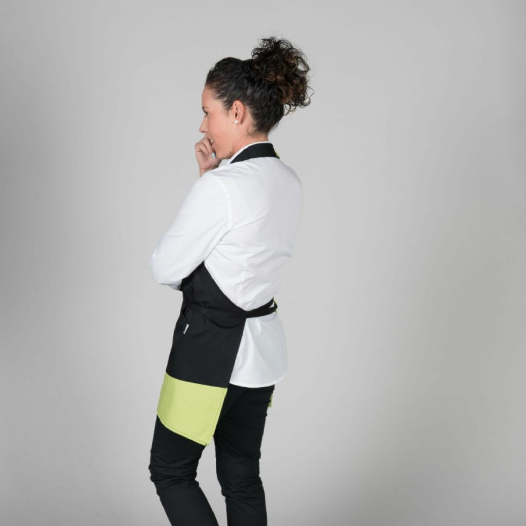 Delantal Bistro Combinado Pistacho Trasera Garys 1830 Distincion