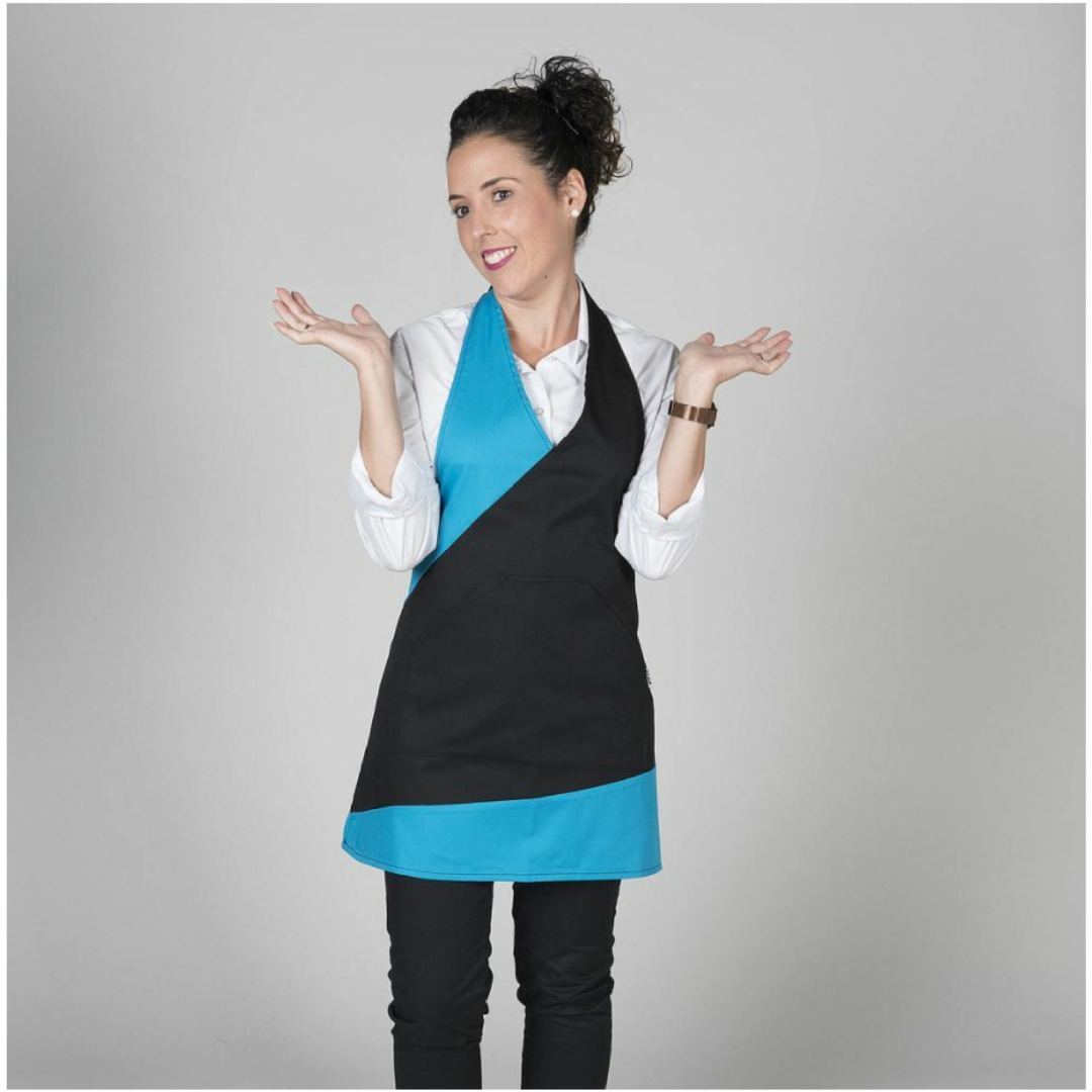 Delantal Bistro Combinado Turquesa Garys 1830 Distincion