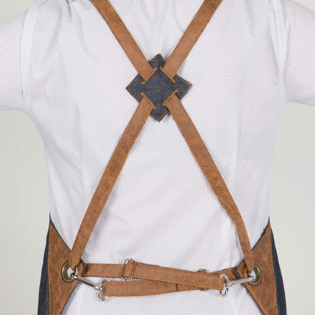 Delantal Peto Y Bolsillo Tejano Garys 1537