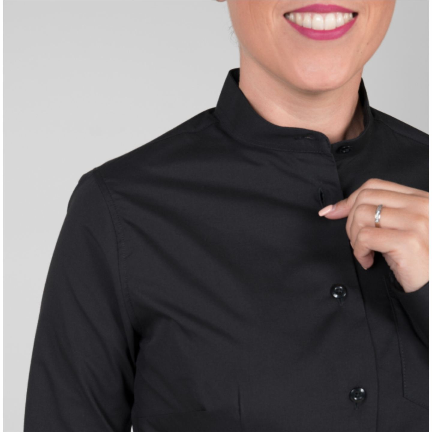 Camisa Manga Larga Cuello Mao Garys 2482