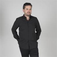 Camisa de Hombre con Bolsillo Negra Garys 2658 Distincion