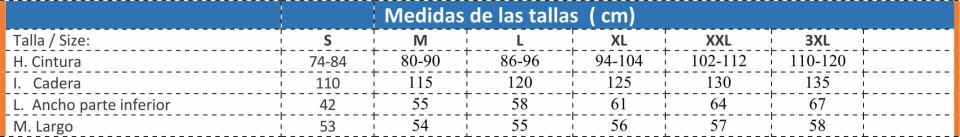 Guía Talla Issa Line 8734B