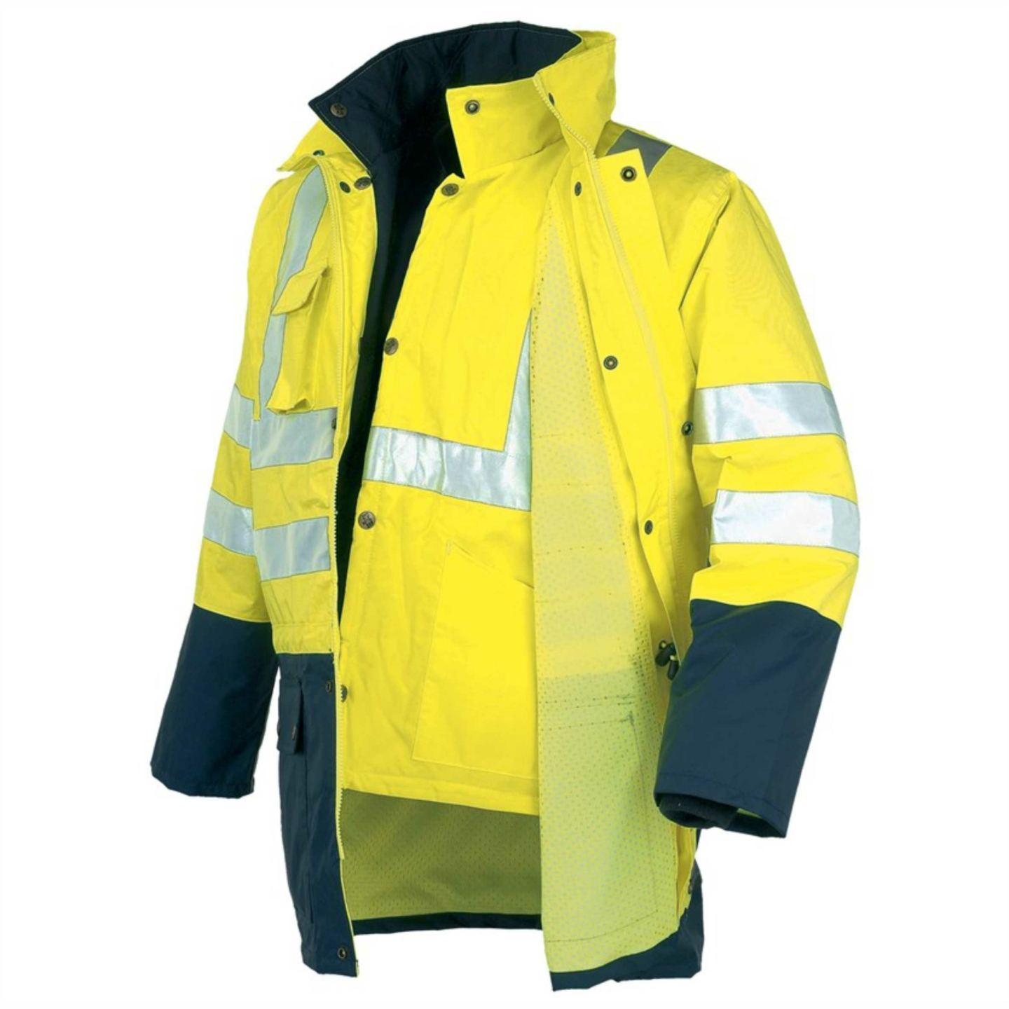 Parka Bicolor Triple Uso Amarillo Flúor 04631N Issa Line Distincion