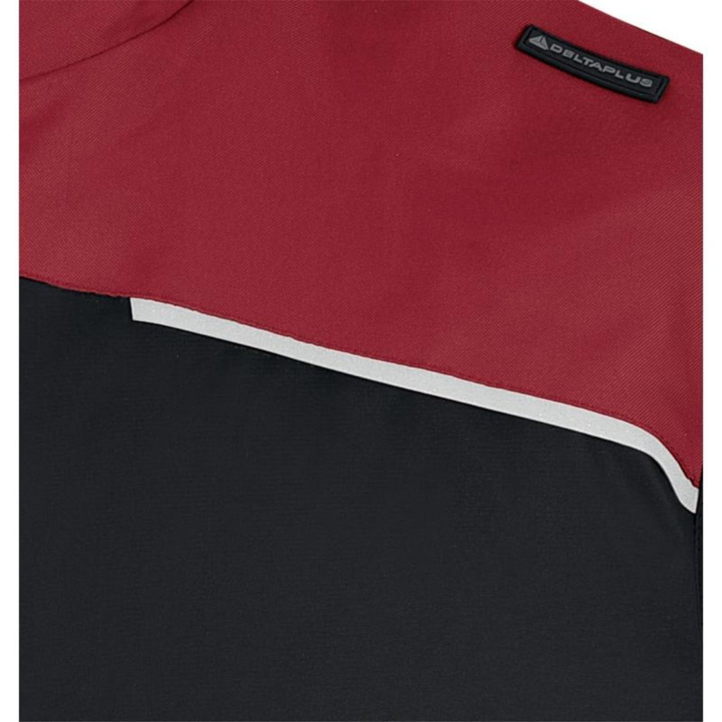 Chaleco de Trabajo Acolchado Fidji3 Negro-Rojo Detalle 2 Delta Plus Distincion