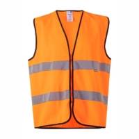 Chaleco AV con Cremallera Velilla 145 Naranja Flúor Distinción