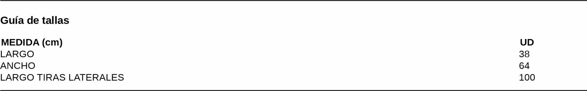 GUIA TALLA 1487 GARYS