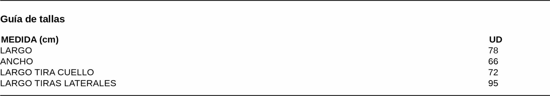 GUIA TALLA 1558 GARYS