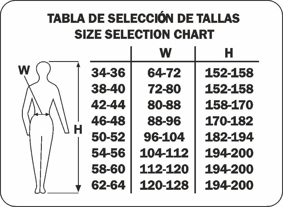 GUIA TALLA MARCA 588PDA