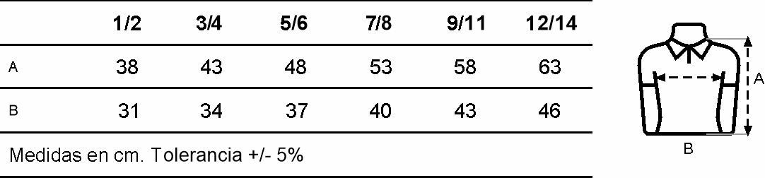 GUIA TALLA PS200KC MUKUA