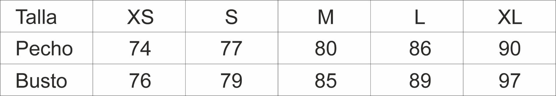 GUIA TALLA 11173 LUANVI DISTINCION