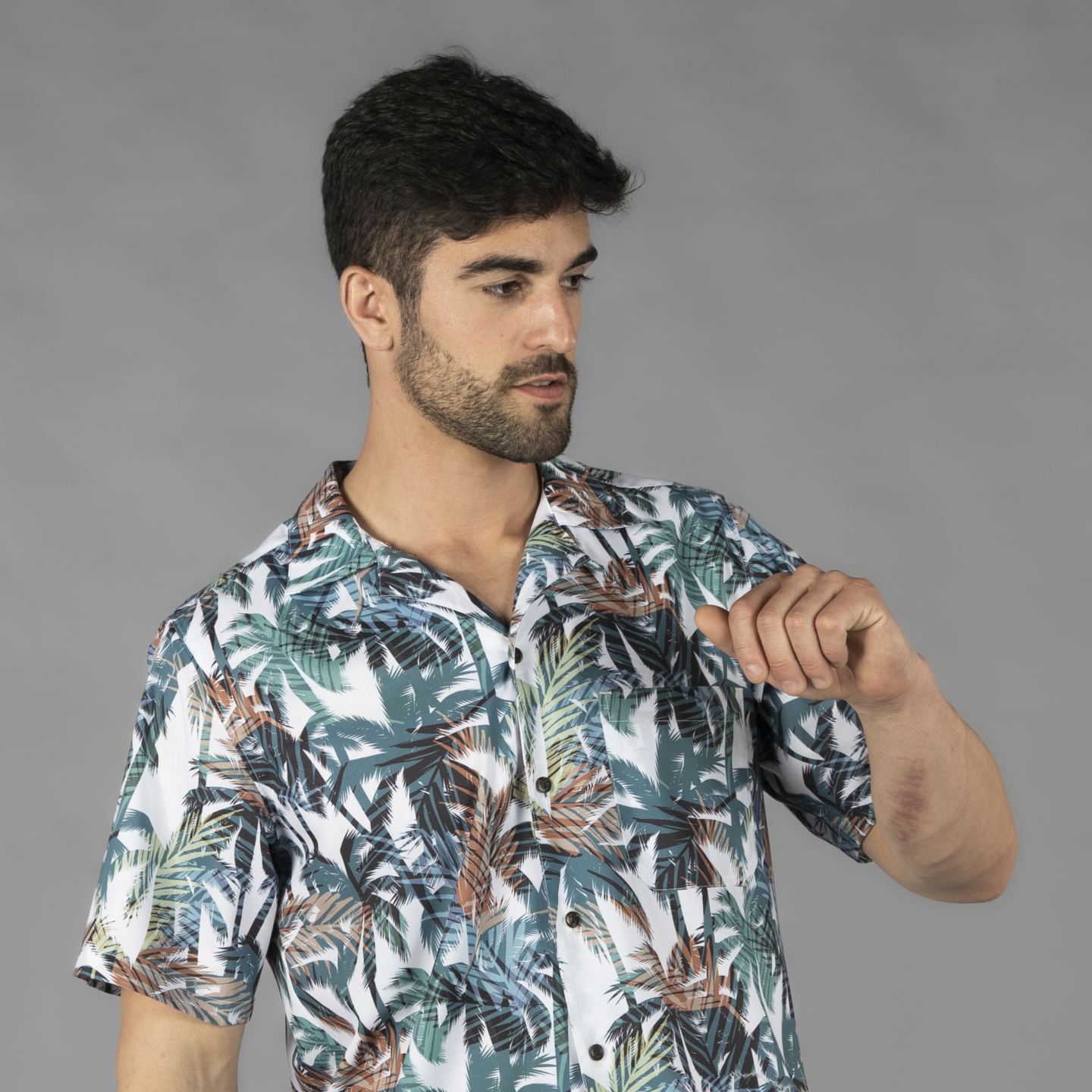 Camisa Manga Corta De Hombre Gary's Hawai 210002 FRONTAL