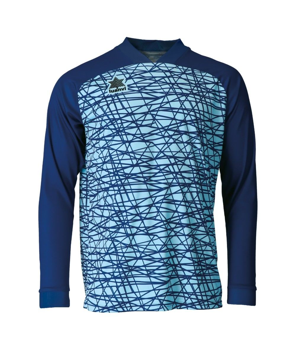 Camiseta portero Luanvi Santos 20686 Celeste-Marino Distinción
