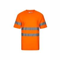 Camiseta Velilla de Algodón Alta Visibilidad 305612 Naranja Flúor Distinción