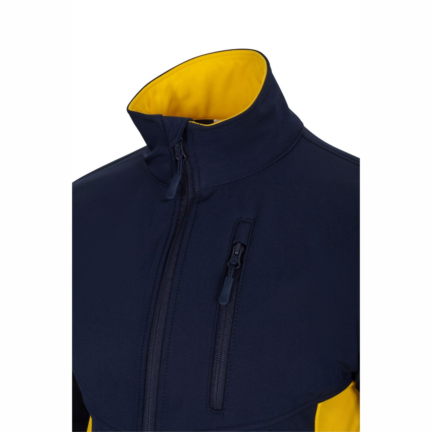 Cazadora Velilla Soft Shell Bicolor 106004 Marino-Amarillo Cuello Distinción