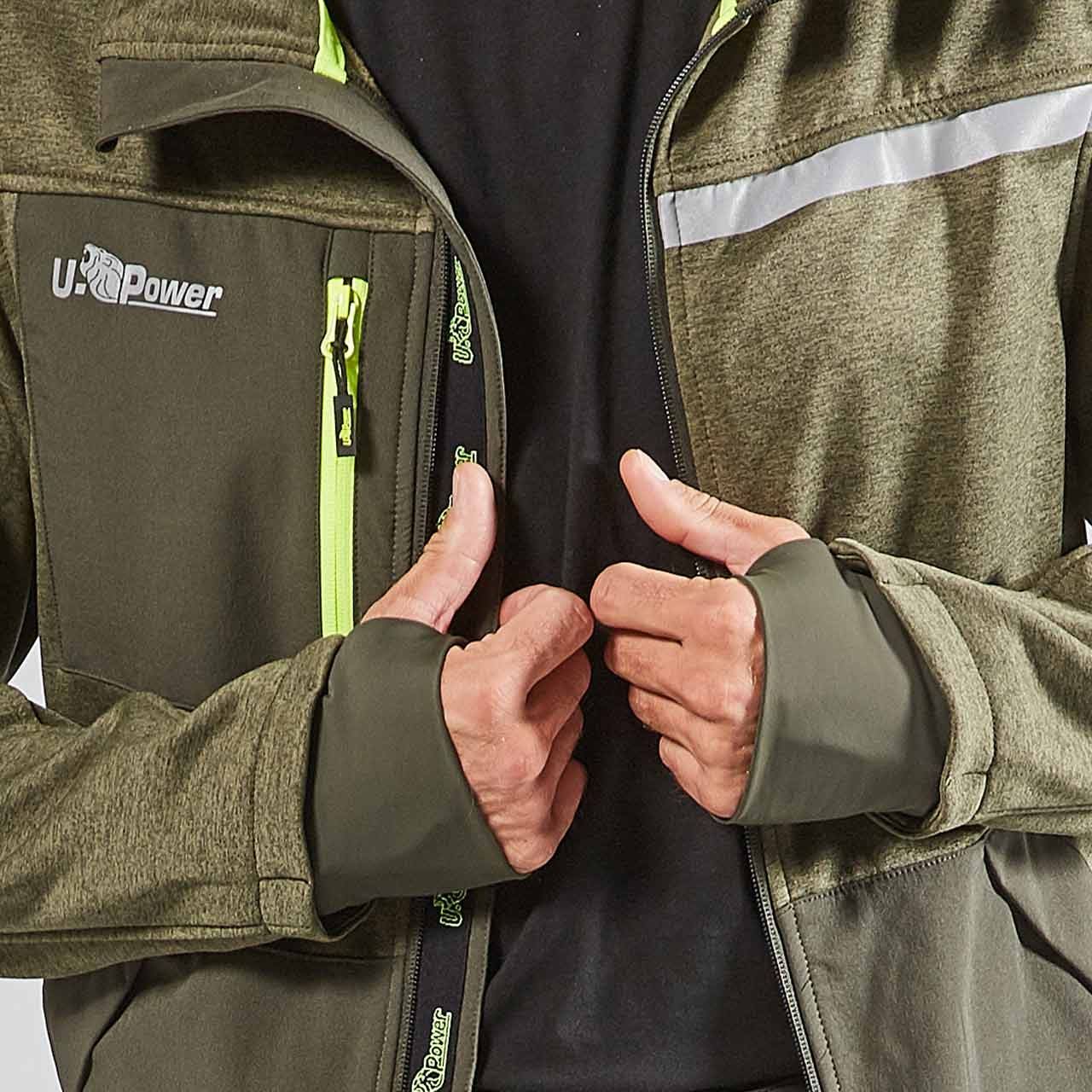 Sudadera Con Cremallera Y Capucha U'power Galaxy cremallera