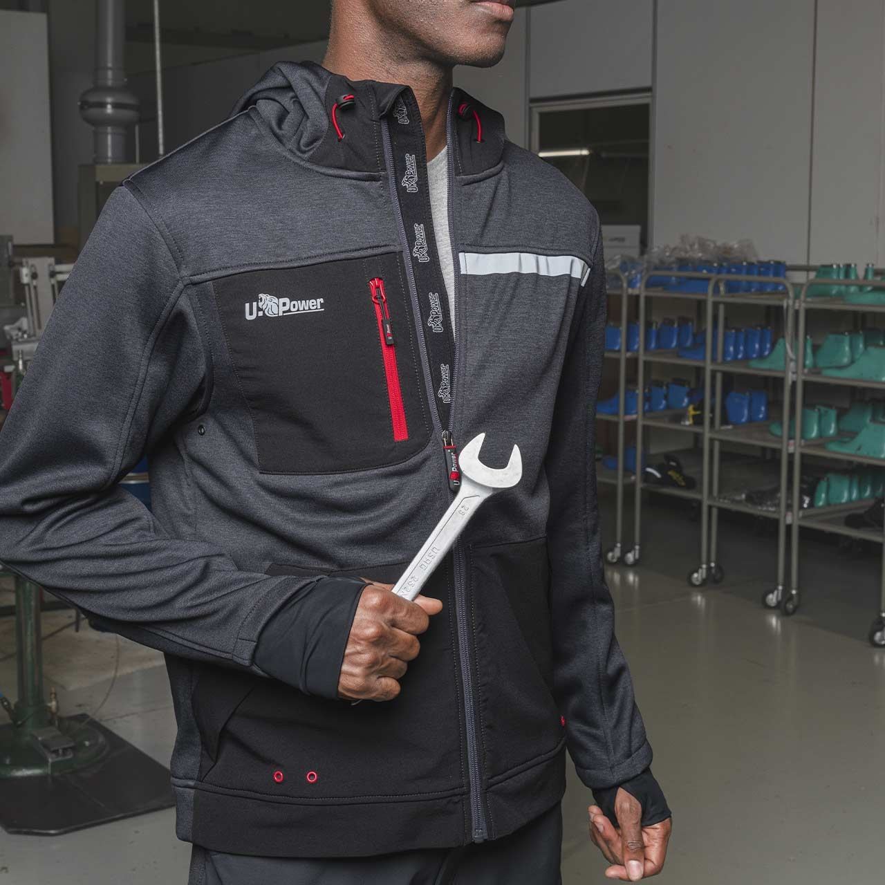 Sudadera Con Cremallera Y Capucha U'power Galaxy diseño