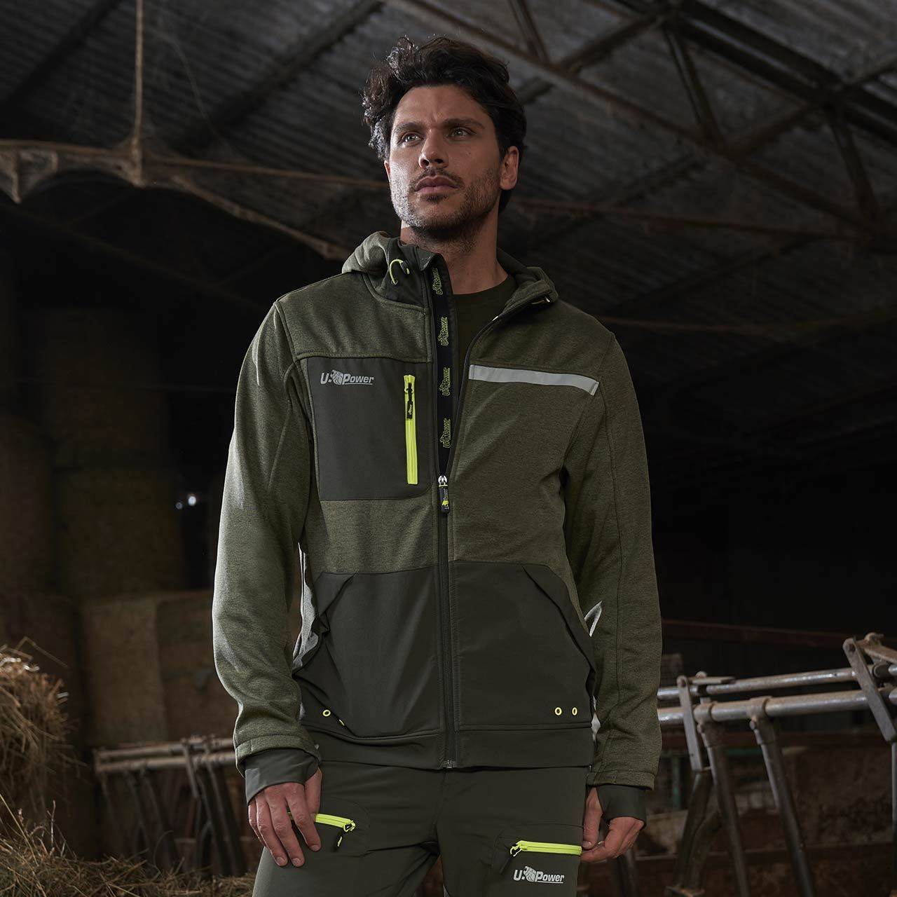 Sudadera Con Cremallera Y Capucha U'power Galaxy hombre