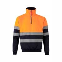 Sudadera de Alta Visibilidad Velilla 305703 Azul Navy-Naranja Flúor Distinción