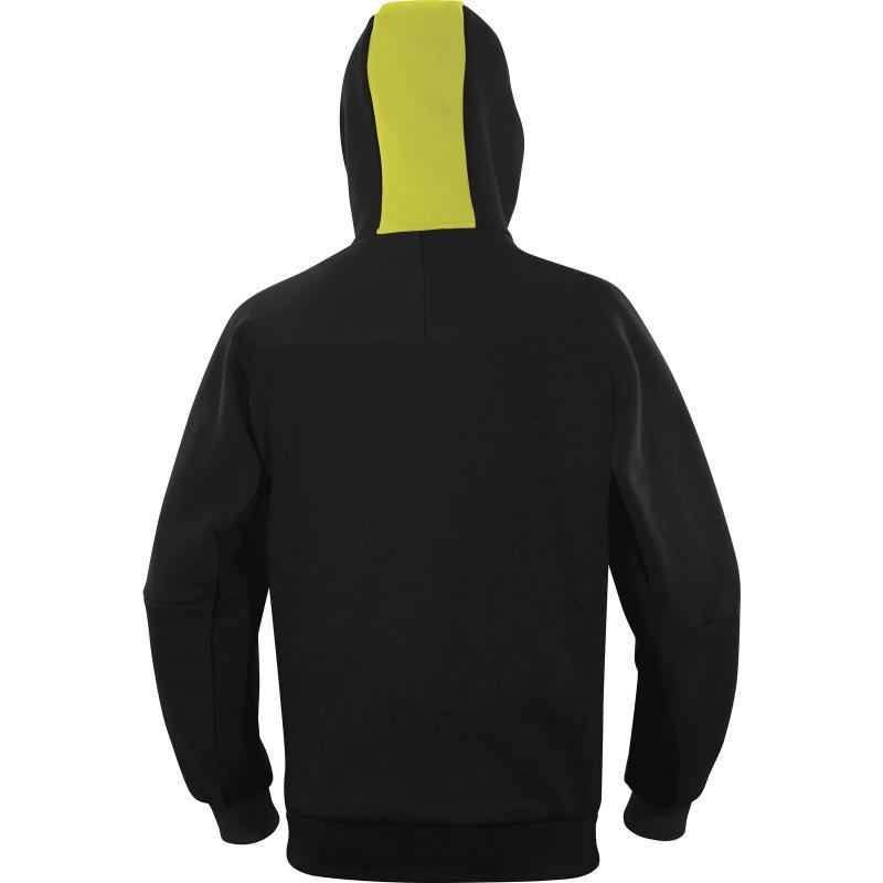 Chaqueta Sudadera Hombre Delta Plus Borgo espalda negro