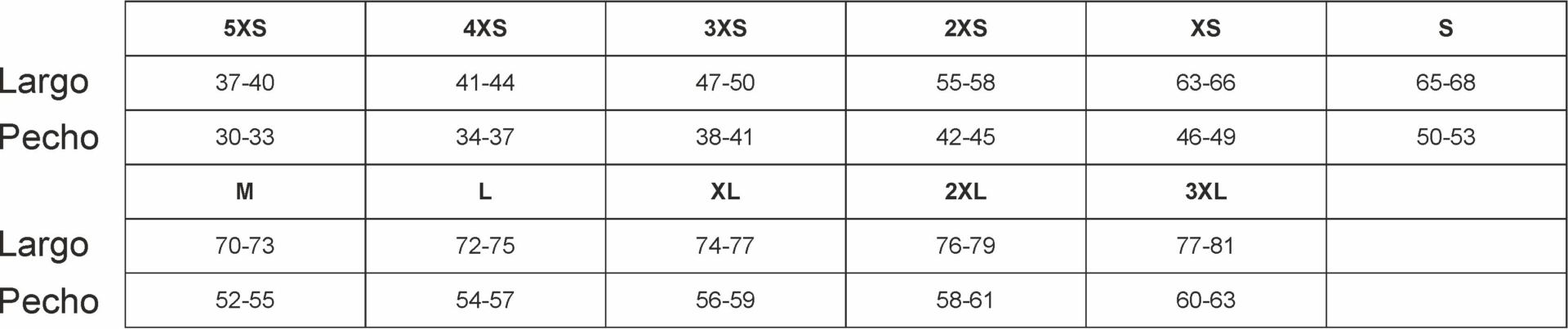 GUIA TALLA 24796 DISTINCIÓN