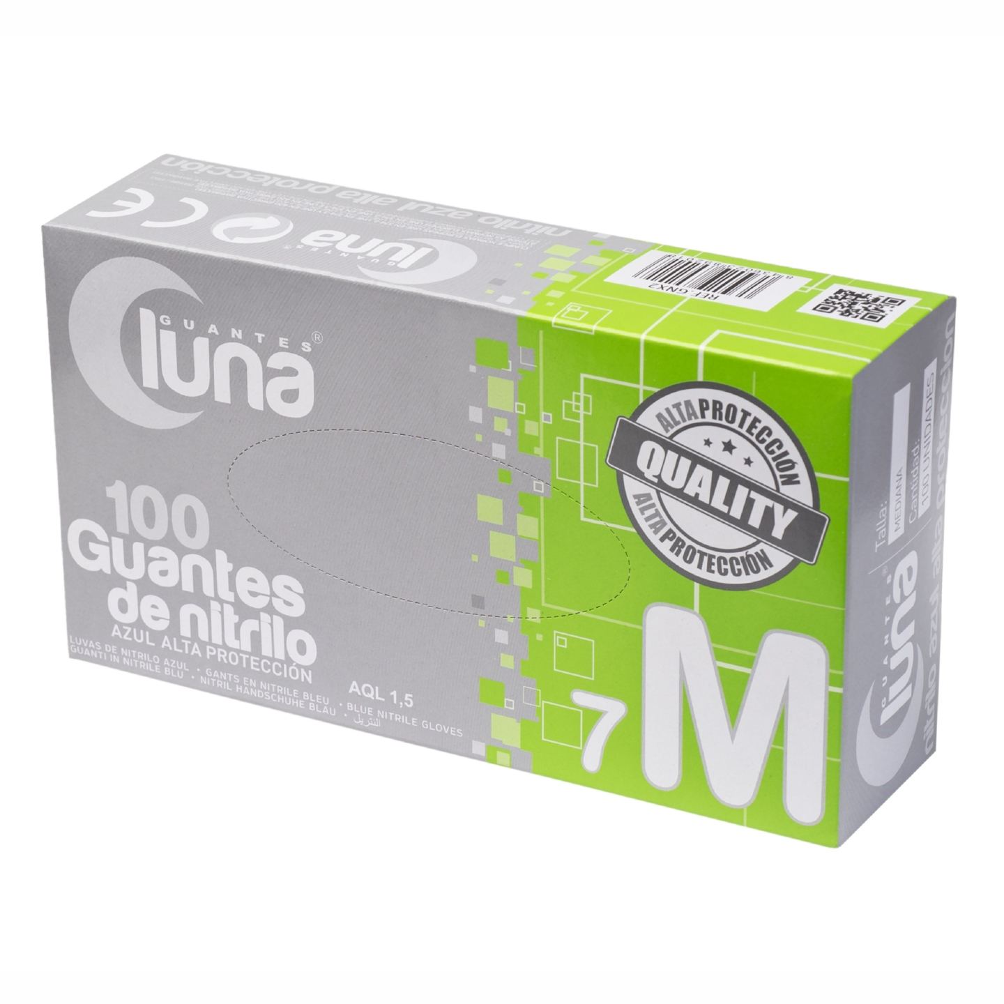 Guante Nitrilo Azul Alta Protección 5,5G Luna GNX