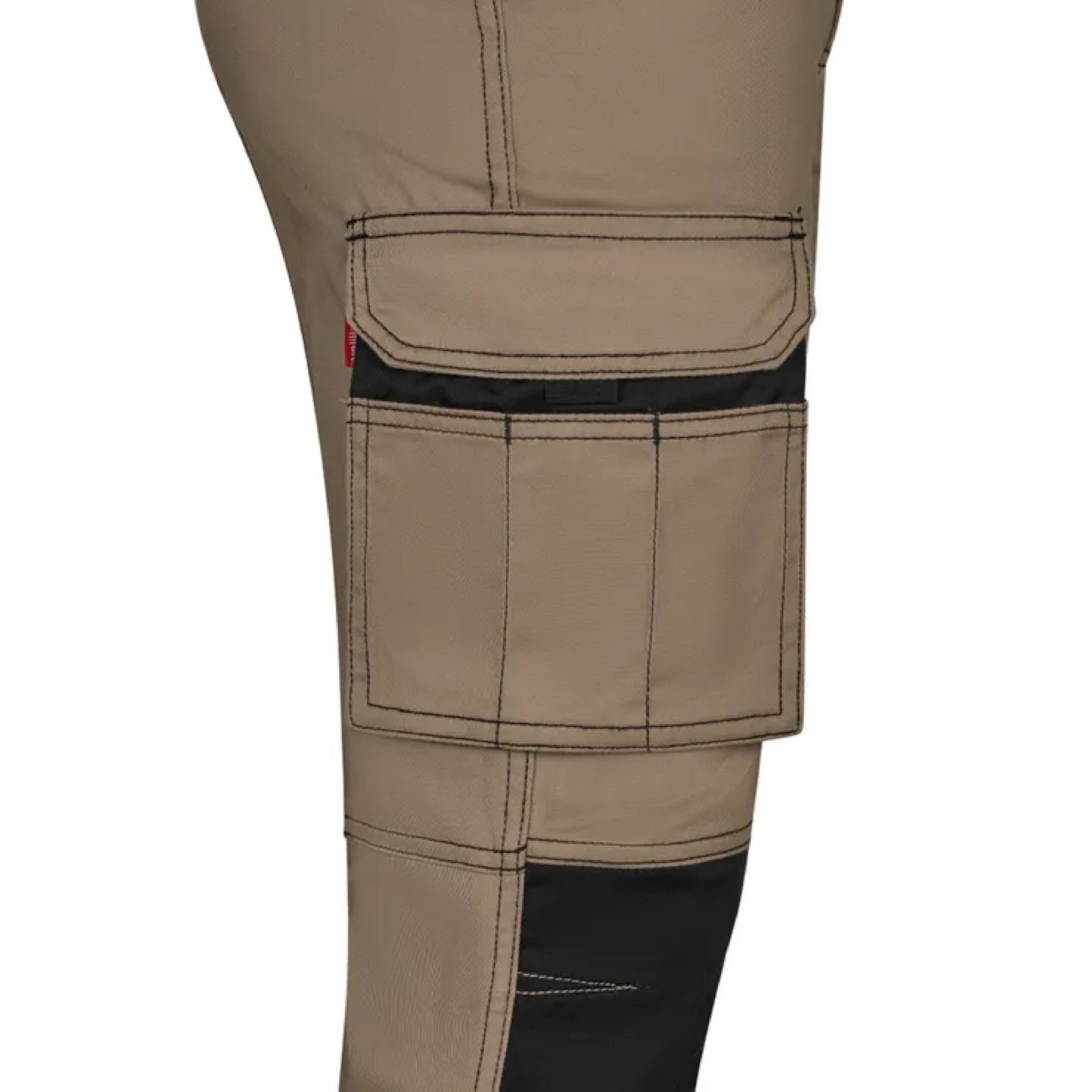 Pantalón Velilla Elástico Bicolor 103031S Beige-Negro Detalle 1 Distinción