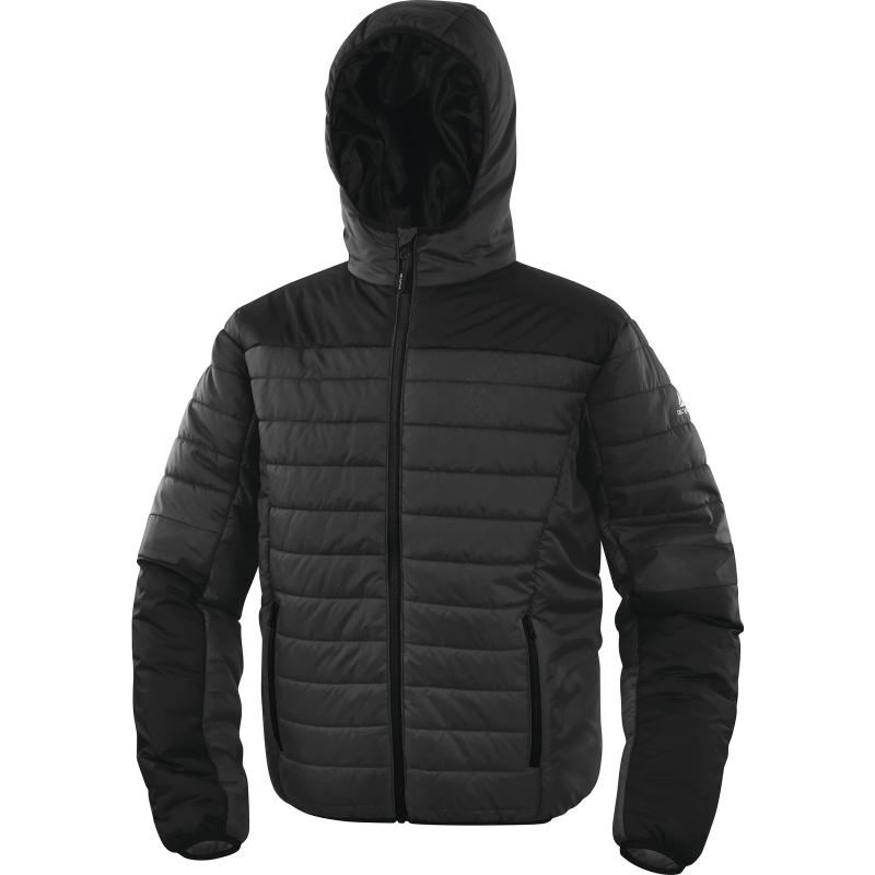 Plumón Acolchado De Hombre Delta Plus Bloom gris-negro