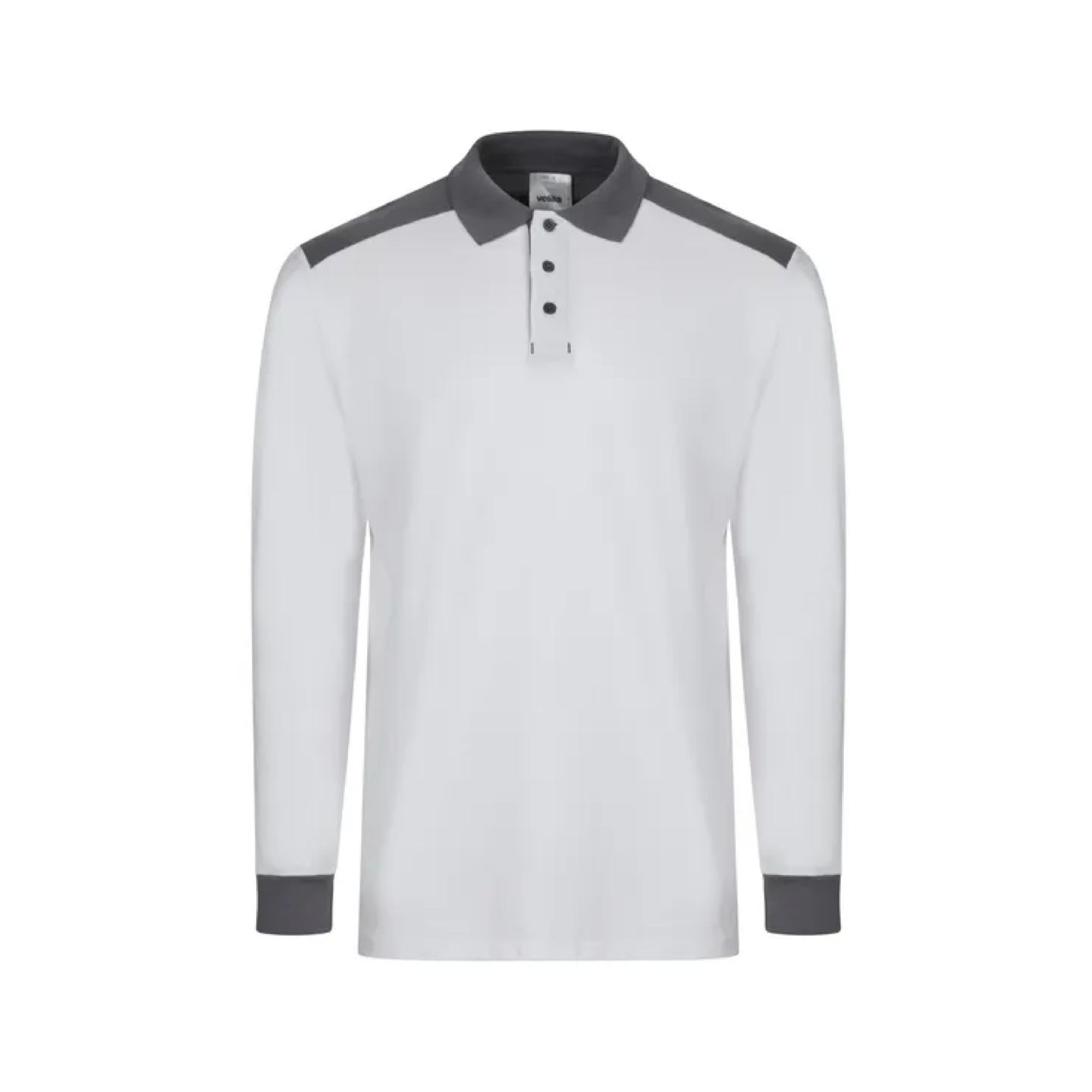 Polo Stretch Velilla Bicolor 105529S Blanco-Gris Distinción