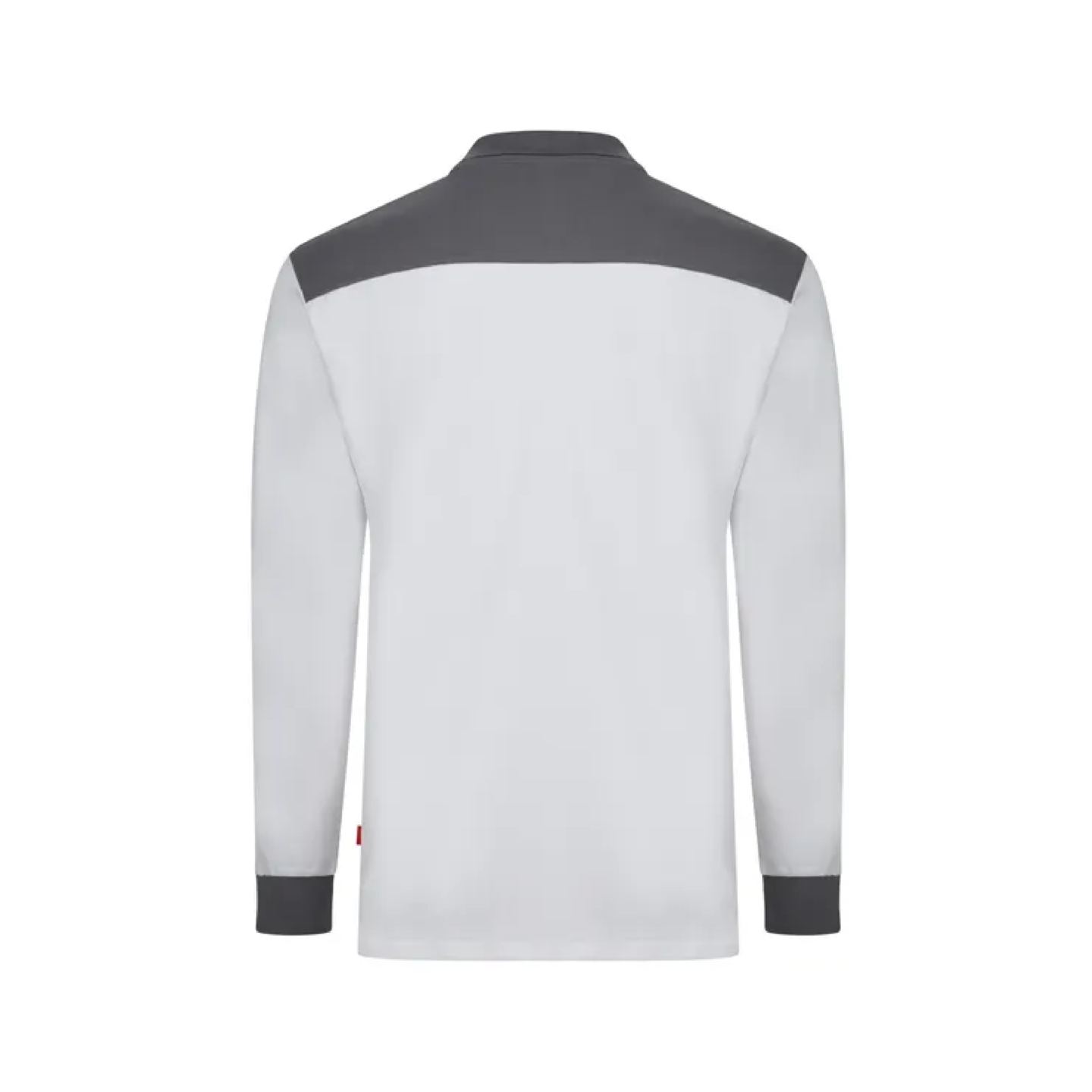 Polo Stretch Velilla Bicolor 105529S Blanco-Gris Espalda Distinción