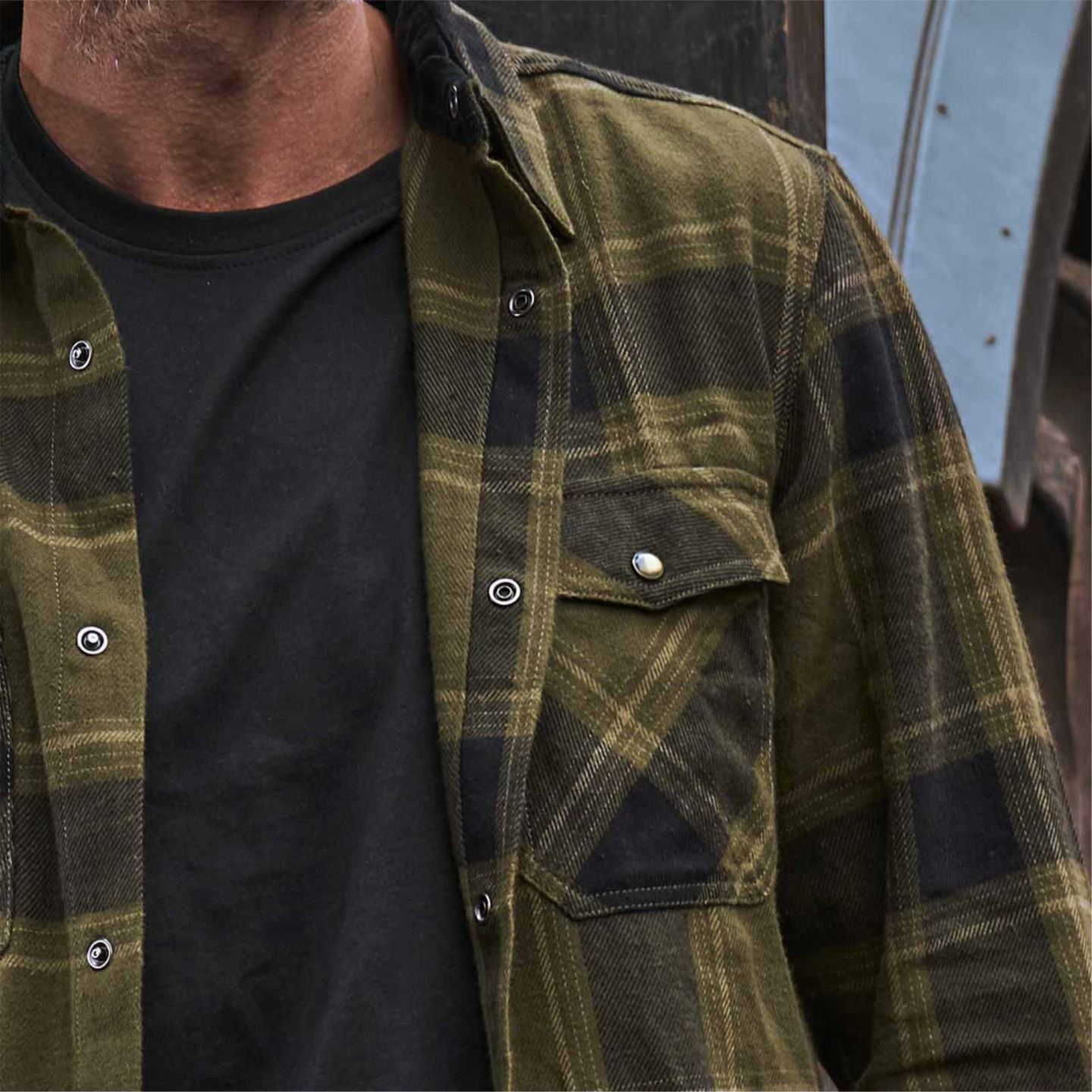 Camisa U-Power de Franela Cedar Detalle Distinción