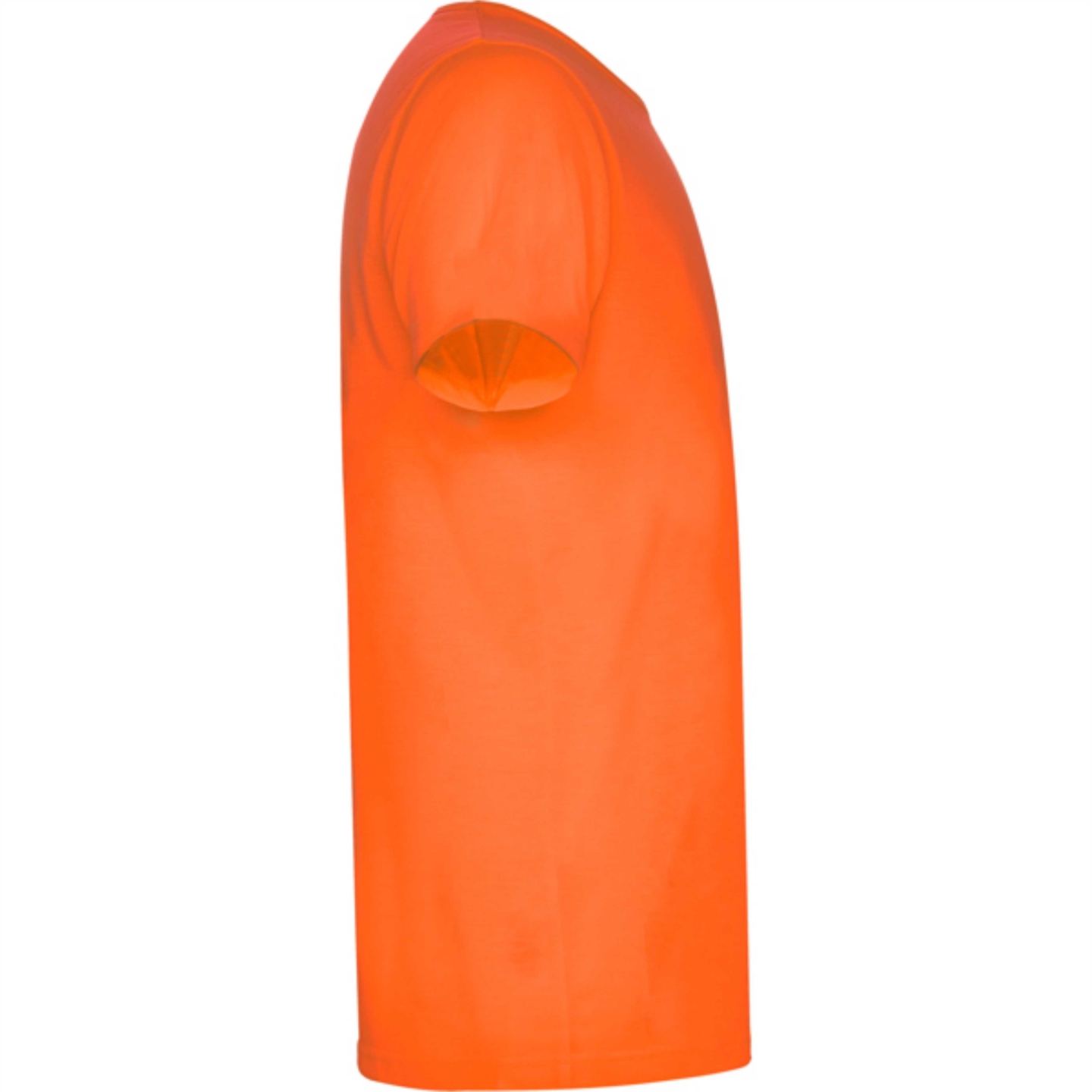 Camiseta Manga Corta Roly Akita 6534 Naranja Flúor Perfil Distinción