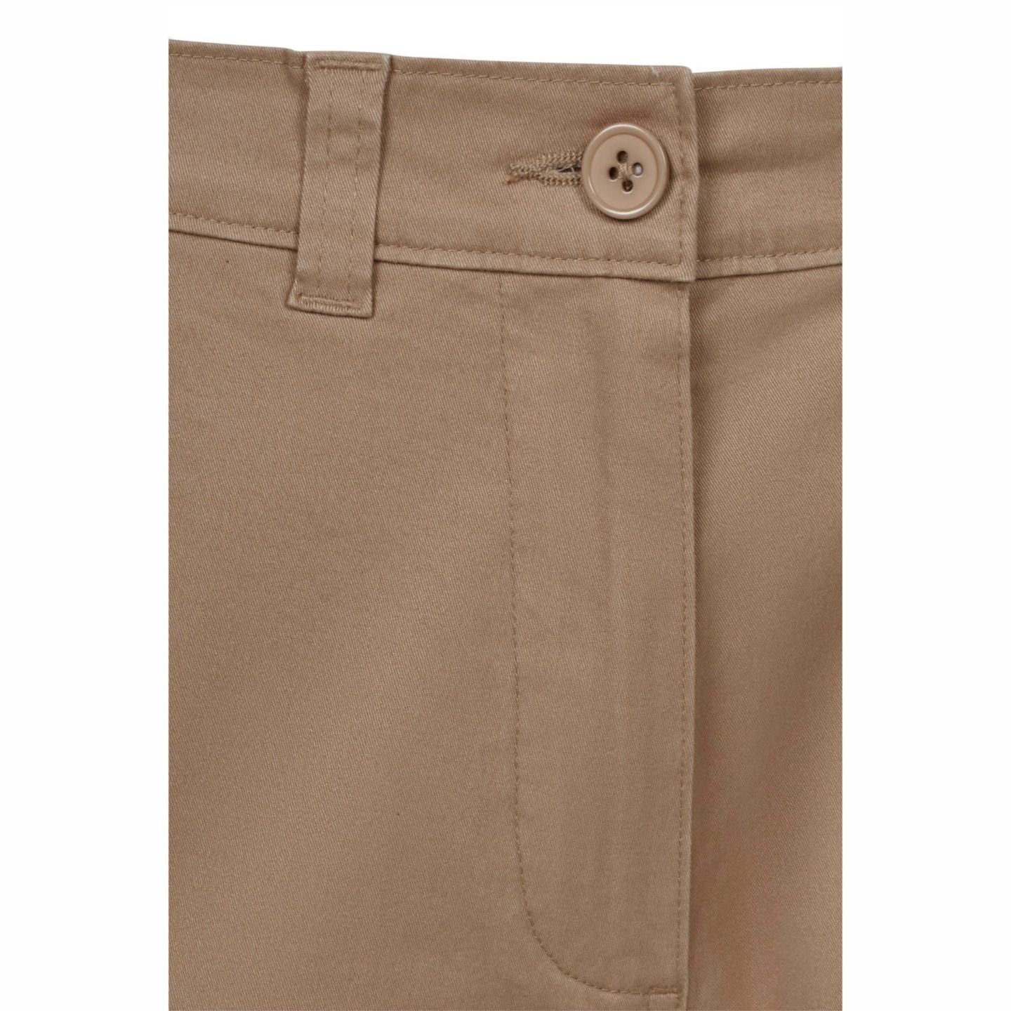 Pantalón Chino Stretch Velilla de Mujer 403012S Beige Detalle Distinción