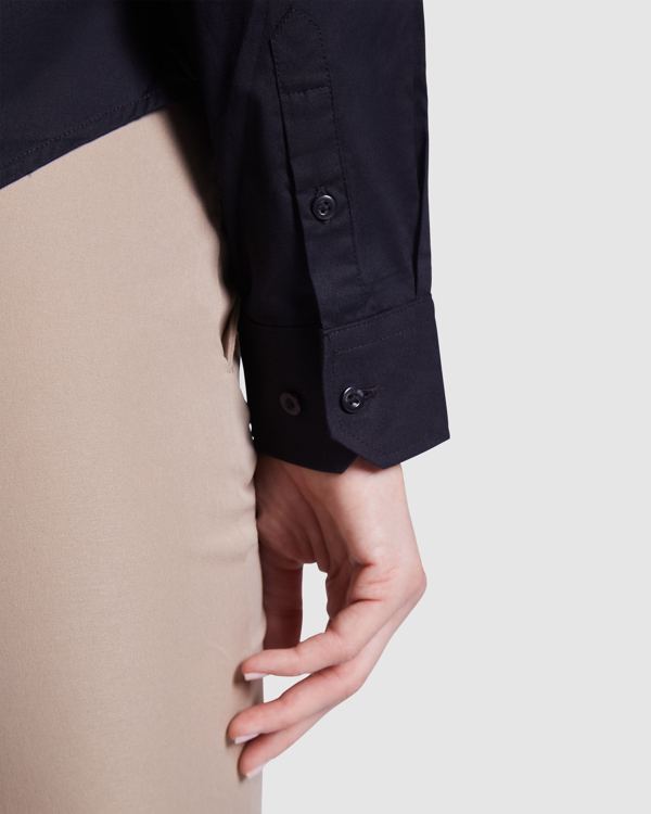 Camisa Stretch ML Roly Moscu Woman 5505 puños