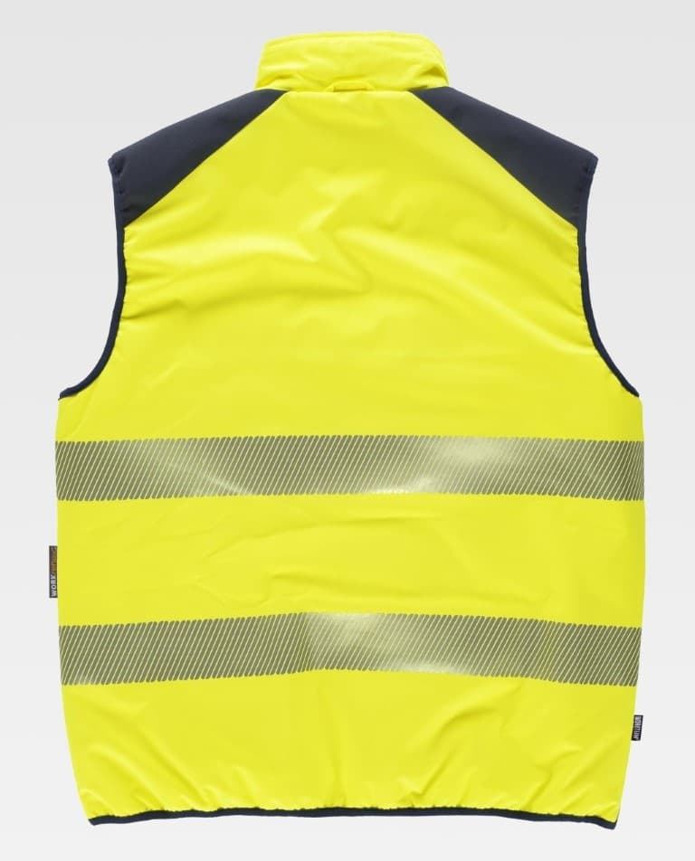 Chaleco Reversible Alta Visibilidad Workteam C8250 ESPALDA