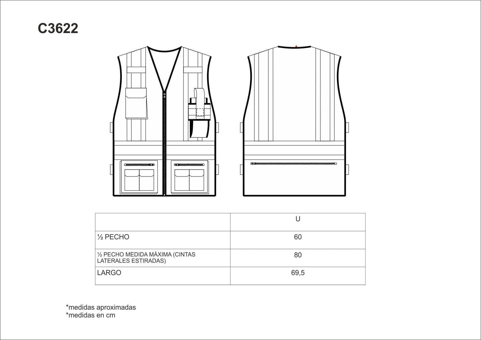 GUIA TALLA C3622 WORKTEAM