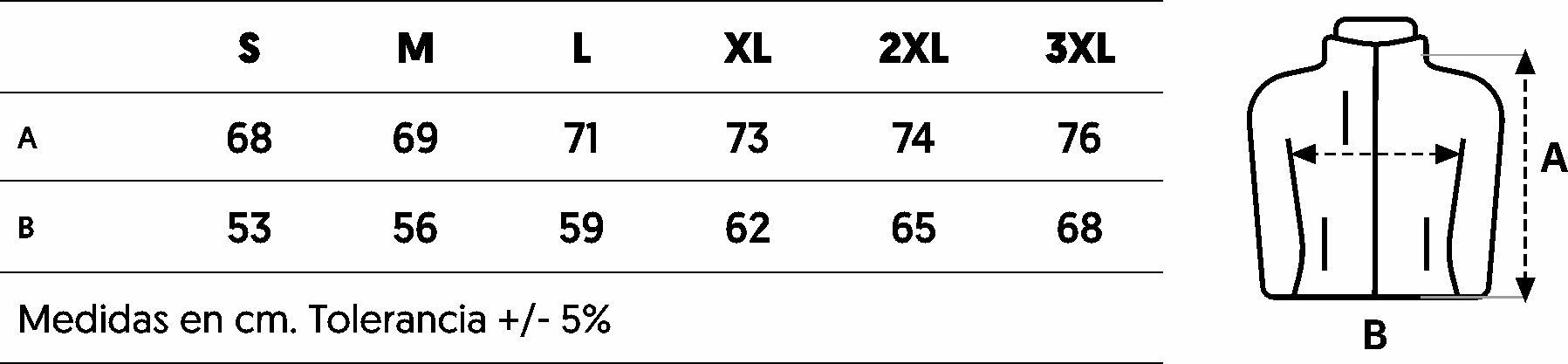 GUIA TALLA RICHMOND MUKUA DISTINCION