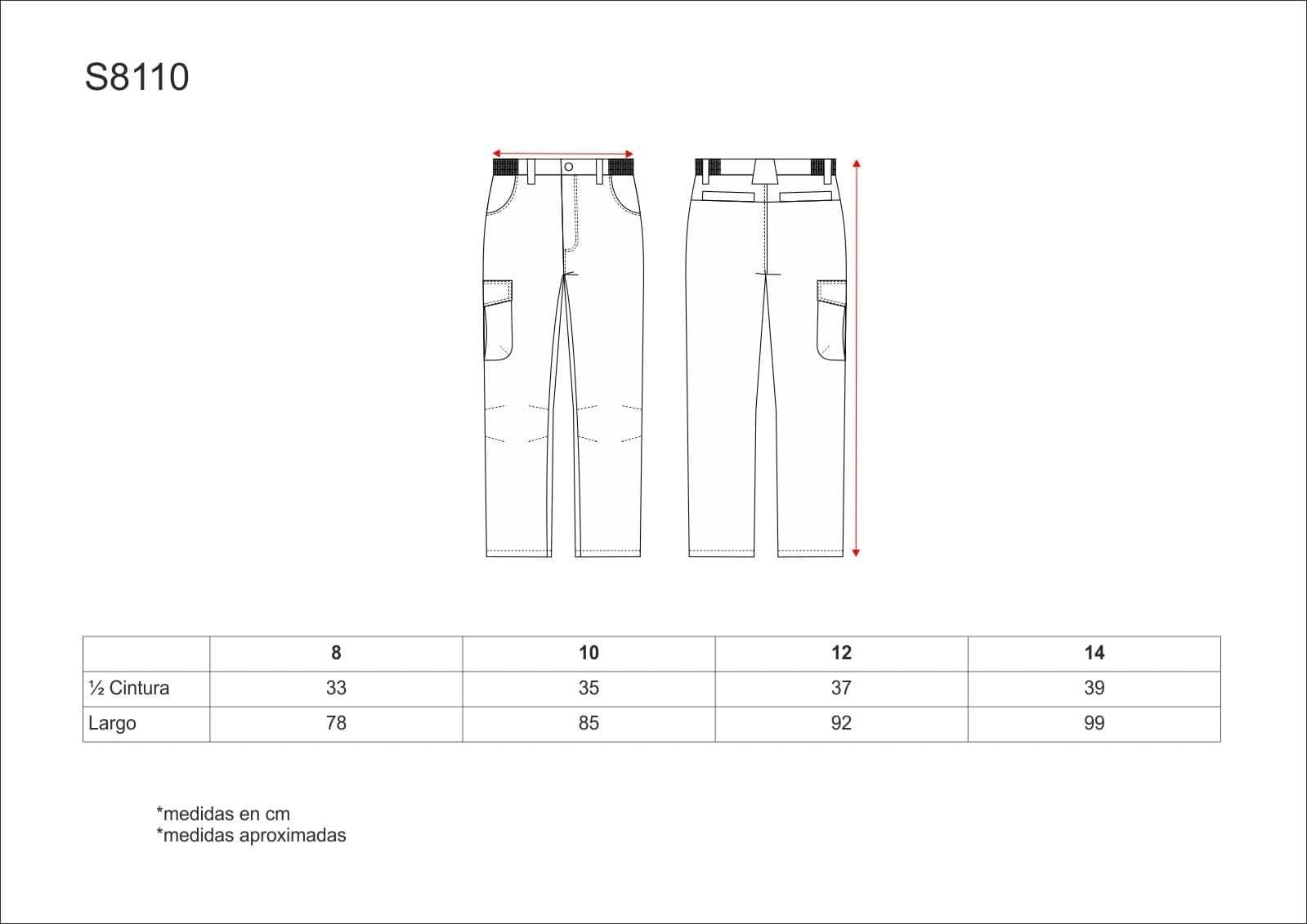 GUIA TALLA S8110 WORKTEAM DISTINCIÓN