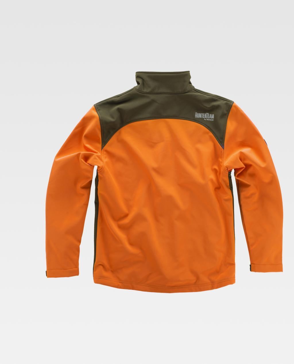 Cazadora Workshell Alta Visibilidad HunterTeam S8630 espalda