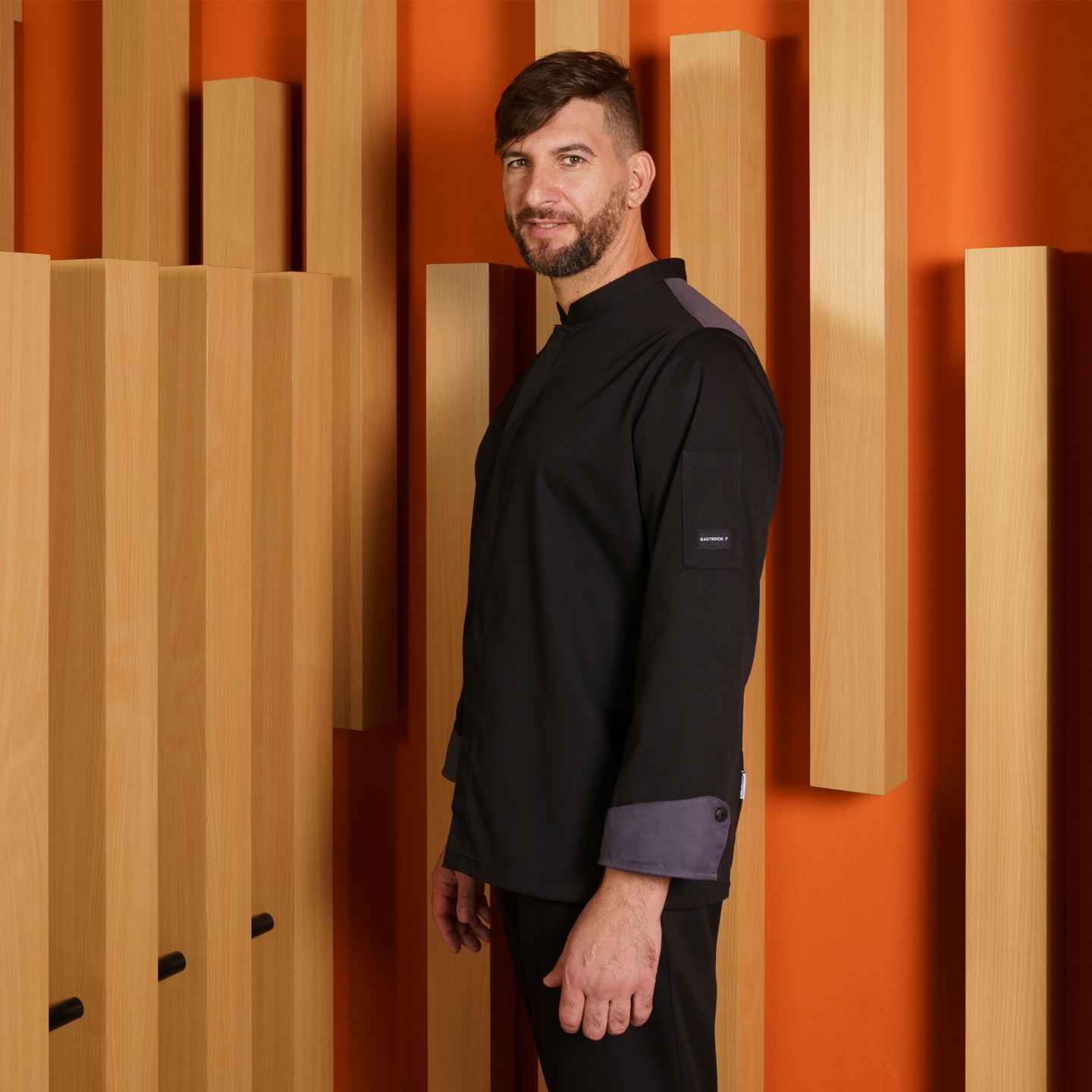 Chaqueta Cocina Para Cocineros Gary's Helios 9336 lateral