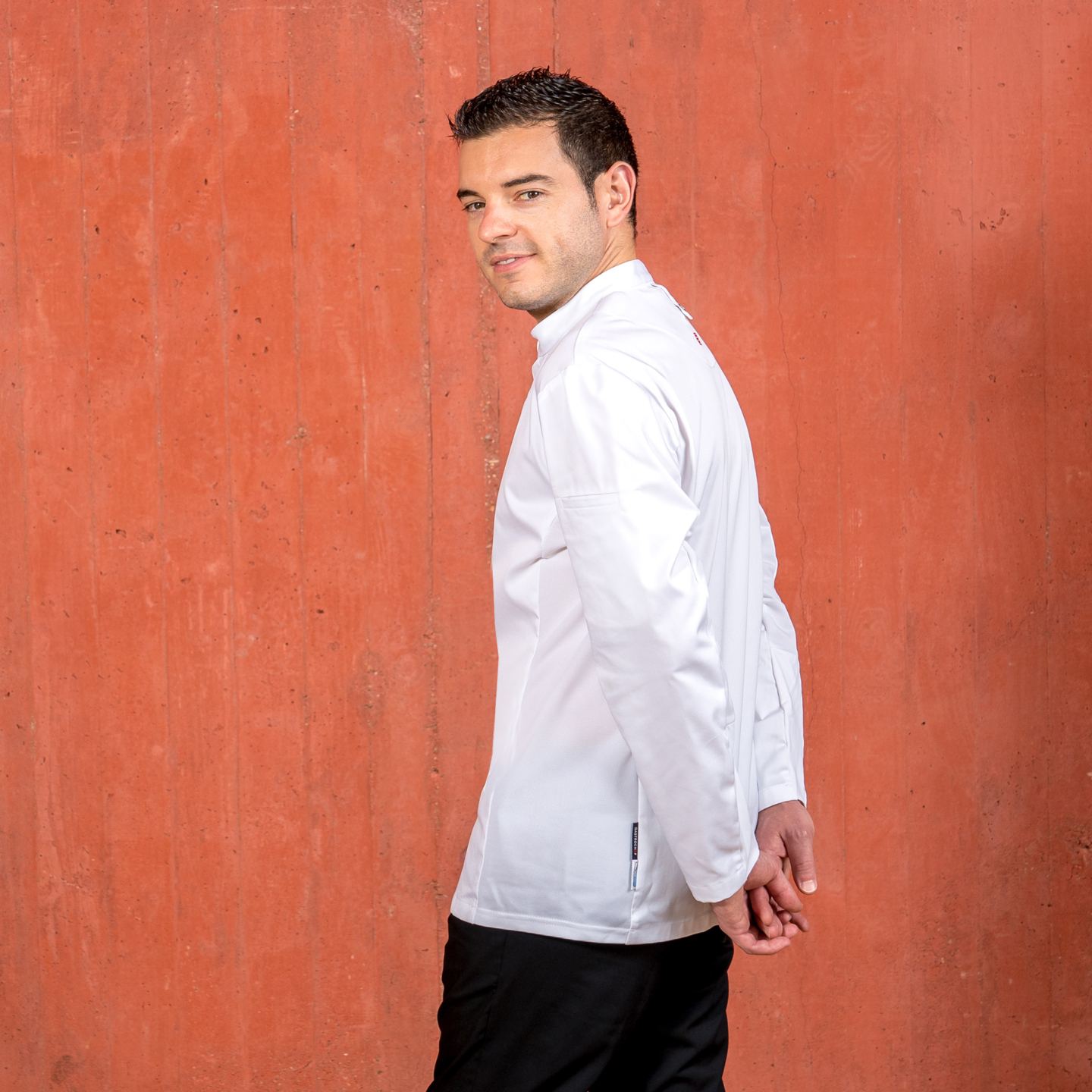 Chaqueta Gastrochef Con Cuello Mao Gary's 930001 lateral