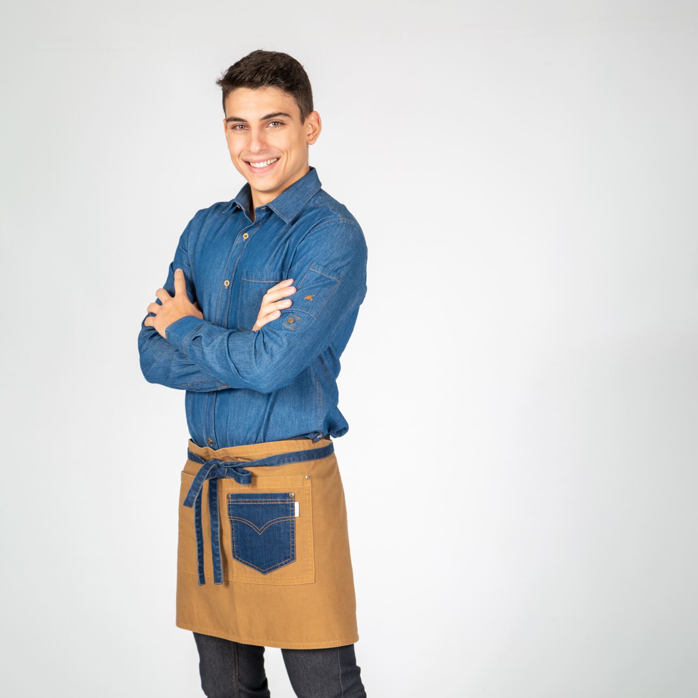 Delantal Corto De Tejido Canvas Garys's 1492 lateral