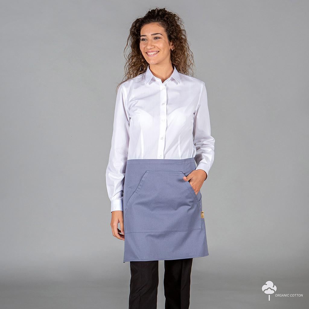 Delantal Corto de Tejido Orgánico Gary's 1599 azul