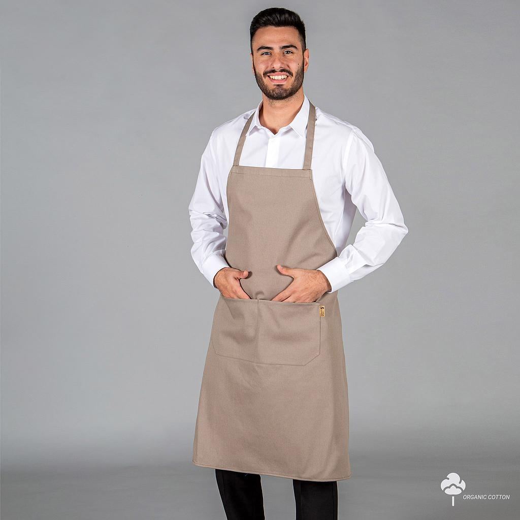 Delantal de Tejido Orgánico Con Peto Gary's 1598 ceniza